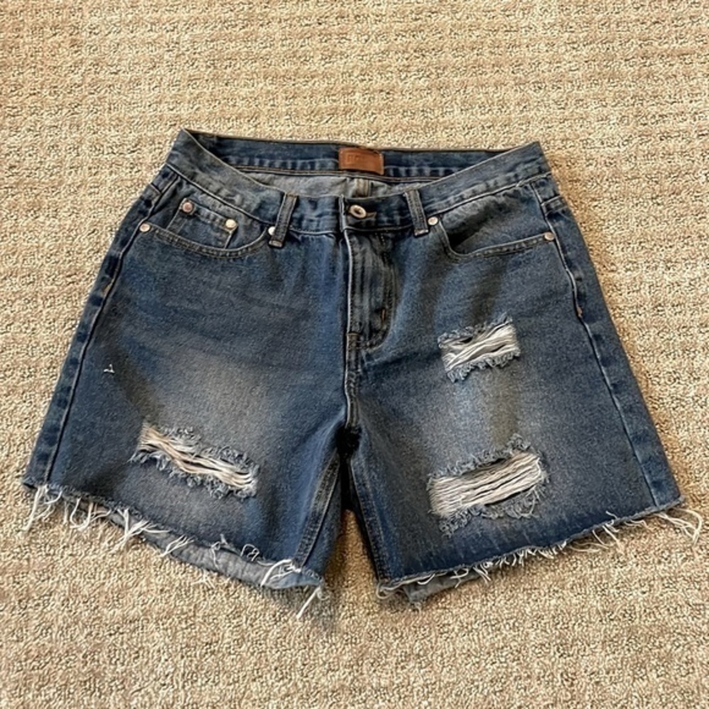 POL Denim Distressed Cut Off Shorts
